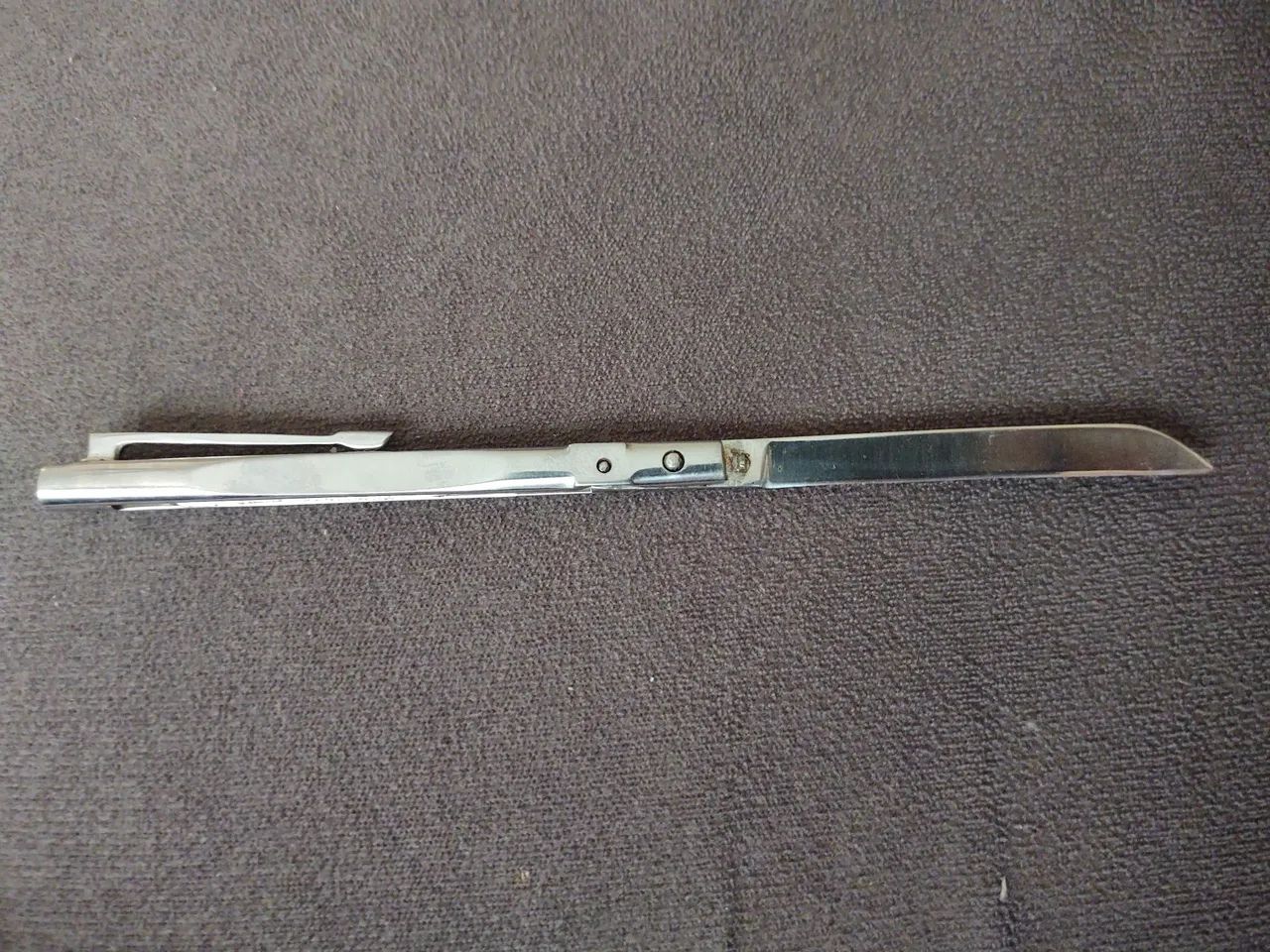 Canivete de aço inox,peça antiga