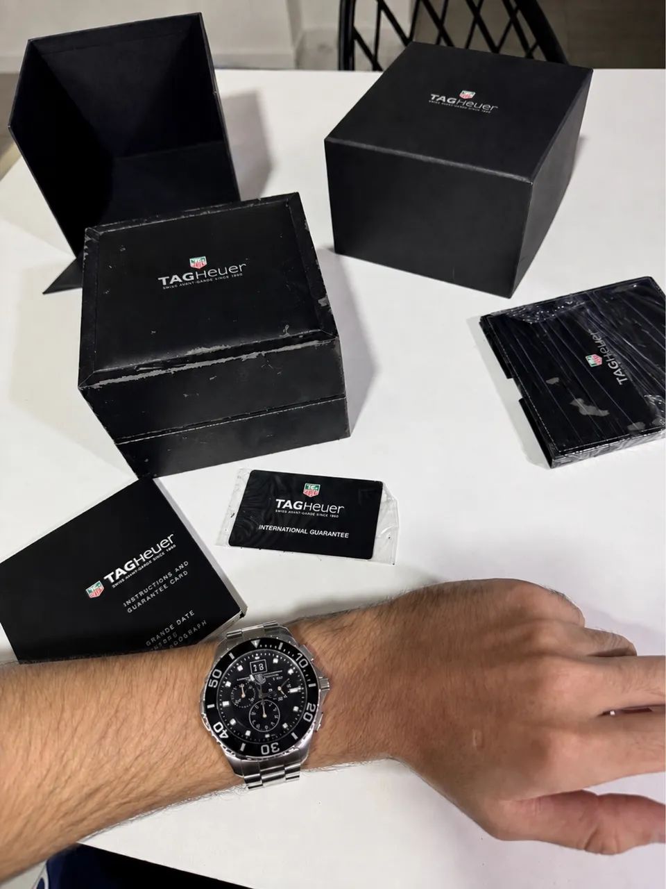 Relógio TAG Heuer Aquarecer CAN1010 - Completo - Foto 4