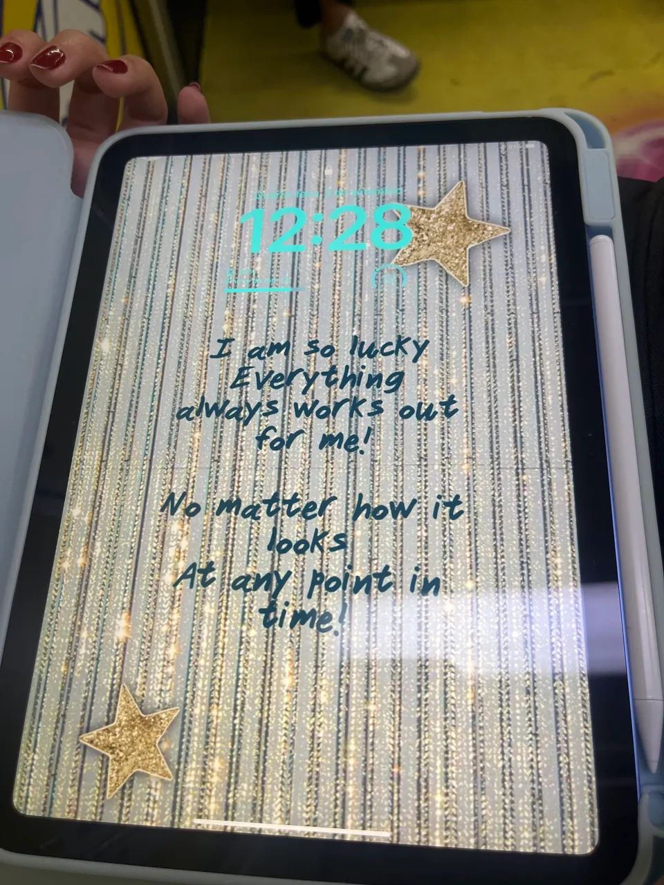 IPAD A16 128 GB AZUL COM CANETA