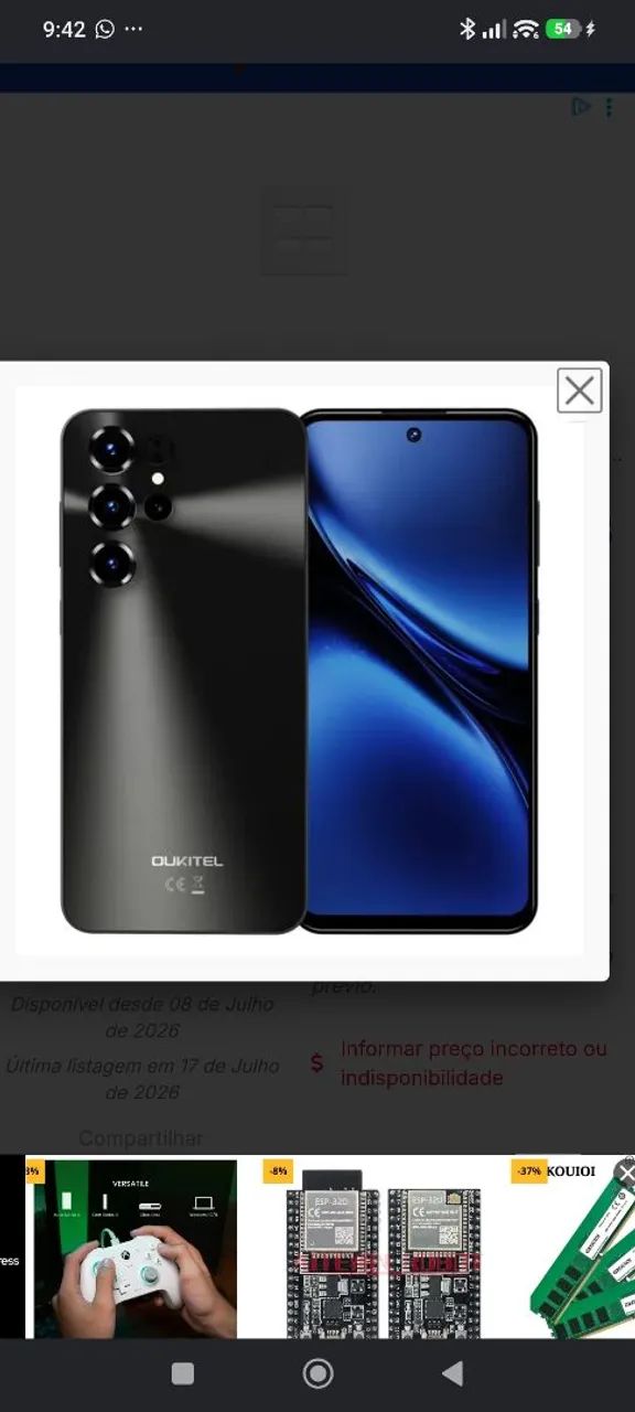 Smartphone Oukitel C68 DS NFC 8/512GB 7.2" 48/8MP - - Foto 3