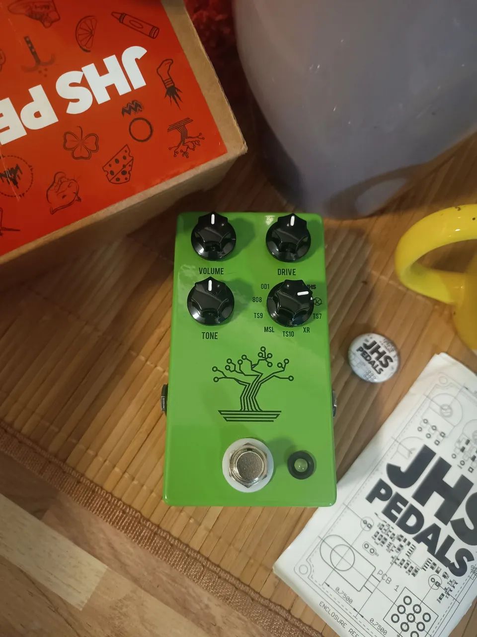 Jhs Bonsai overdrive tube screamer pedal de guitarra