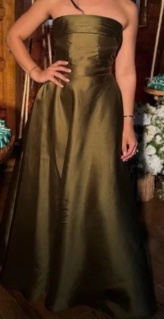 Vestido de Festa Verde Oliva | Madrinha | Formanda - Foto 3