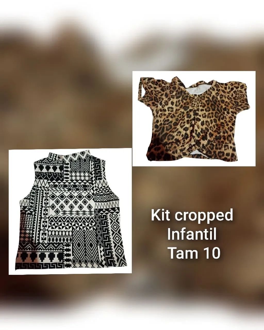 Kit cropped infantil 