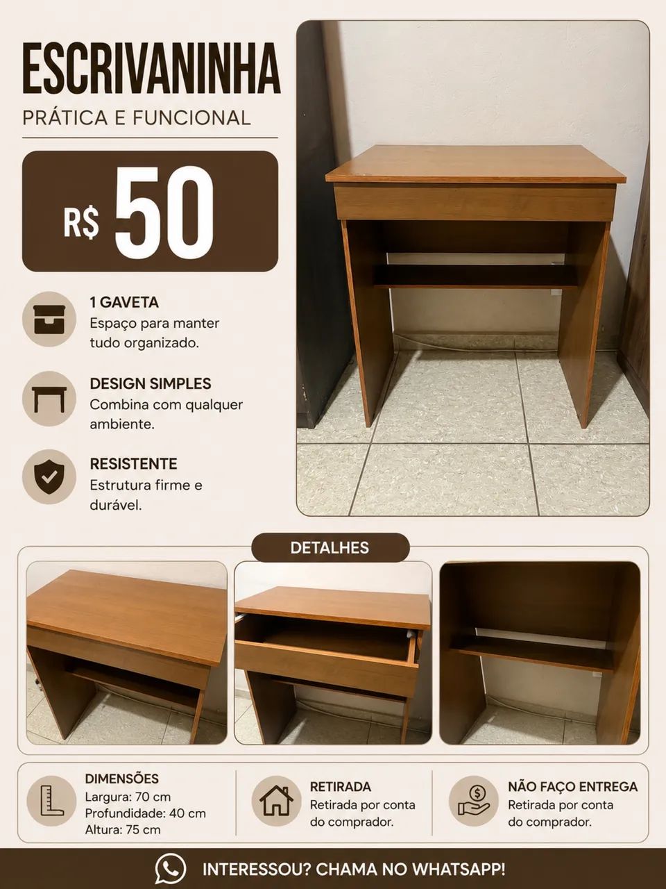 Vende-se escrivaninha - Foto 3