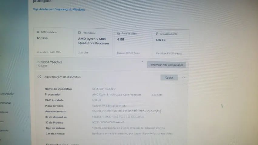 Computador Ryzen 5 1400 - Foto 4