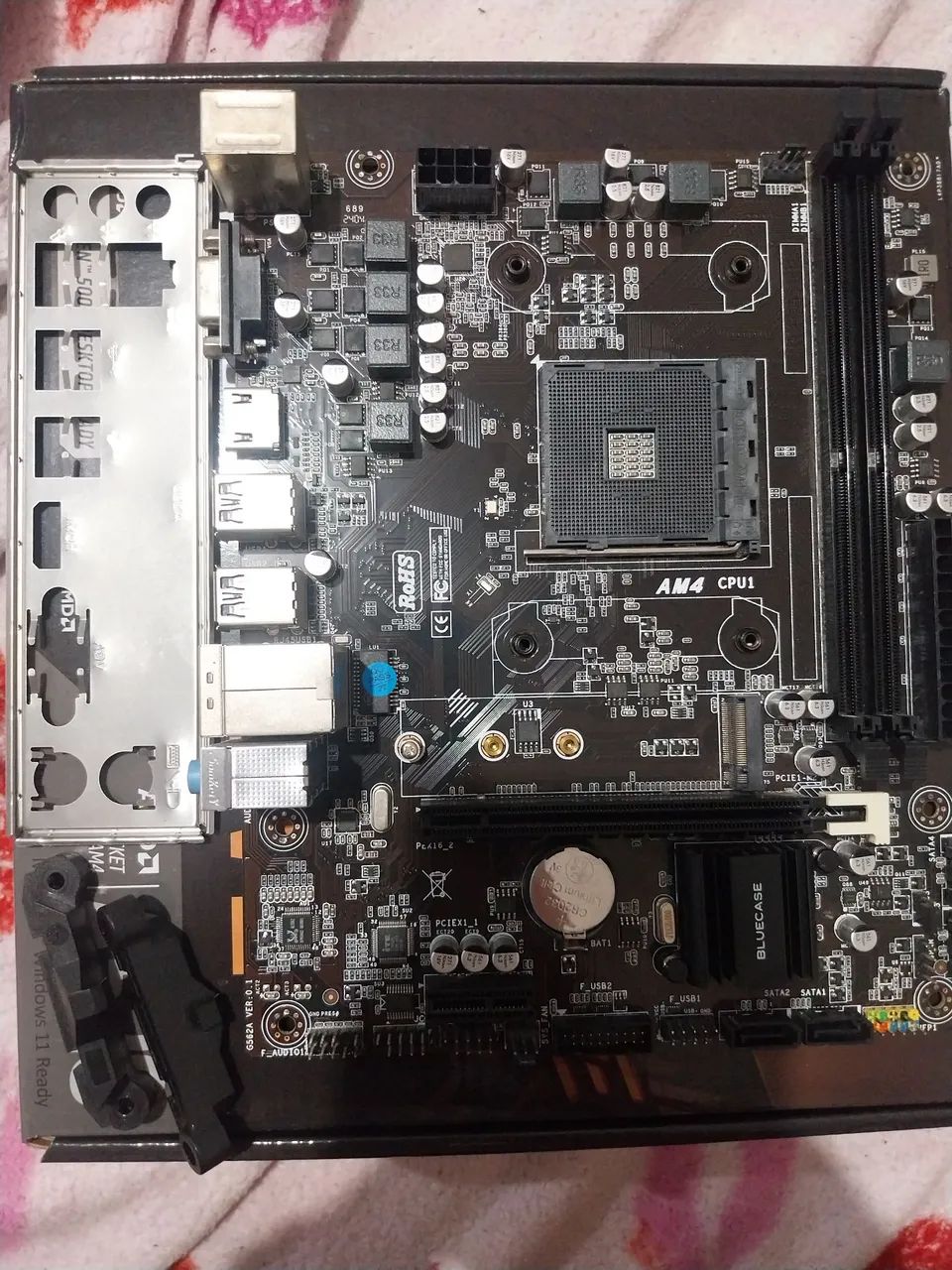 Placa Mãe a520m bluecase Am4