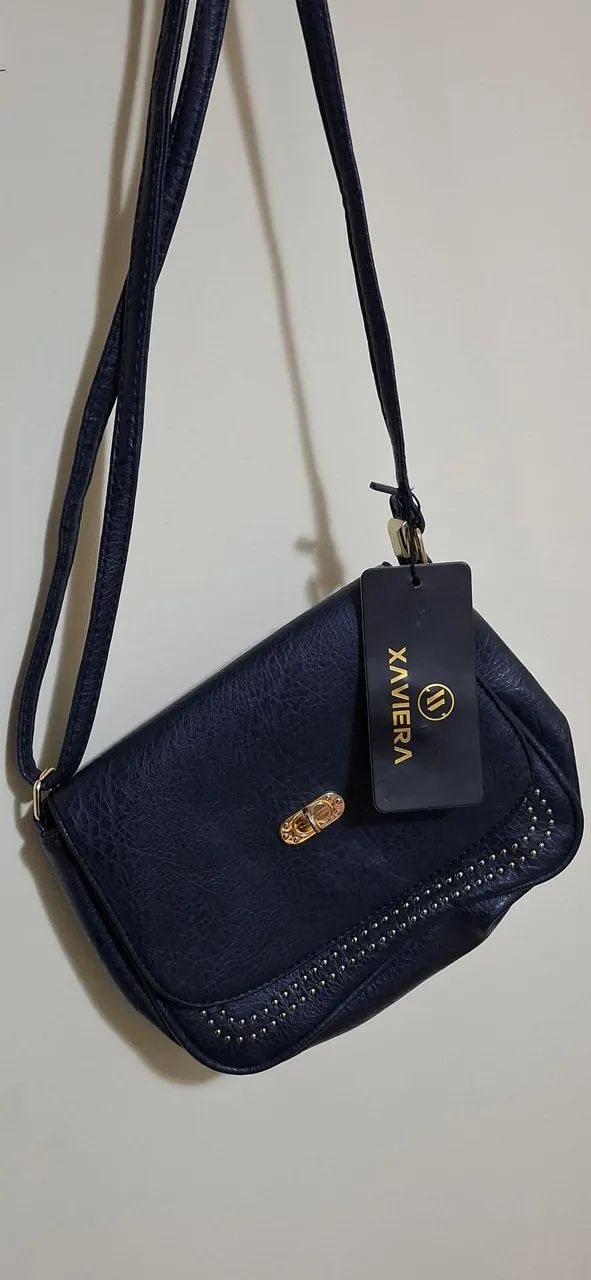 Bolsa transversal Xaviera azul marinho