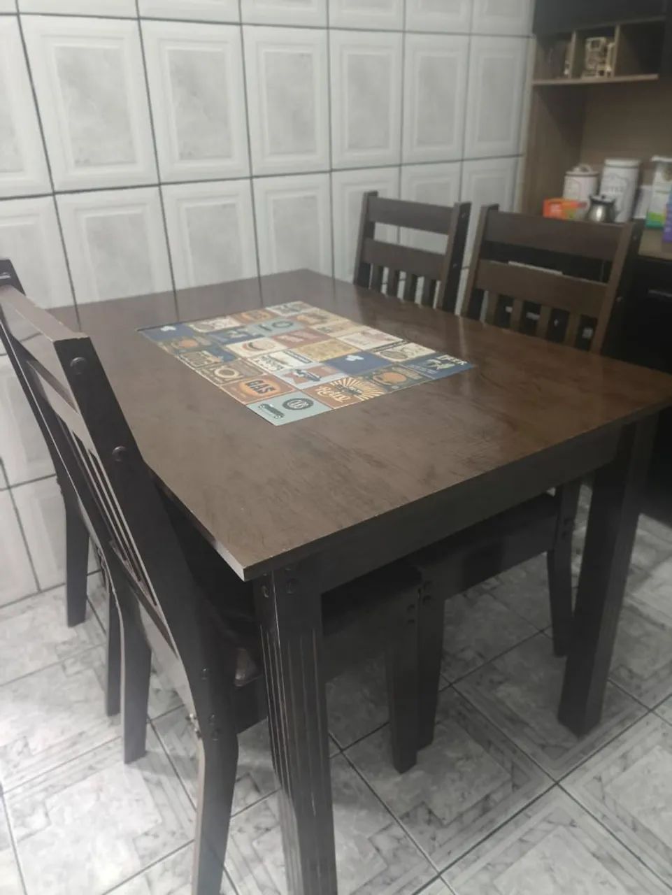 Mesa com 4 cadeiras LOUCURAAAA DE PRECINHO!!!!!! - Foto 5