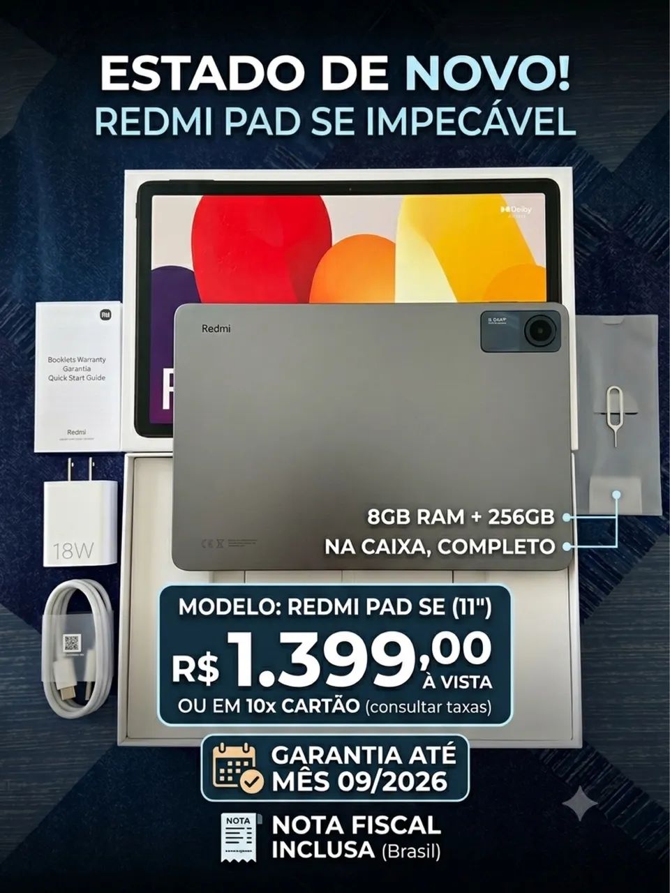 Tablet Redmi Pad SE 256gb - Foto 2