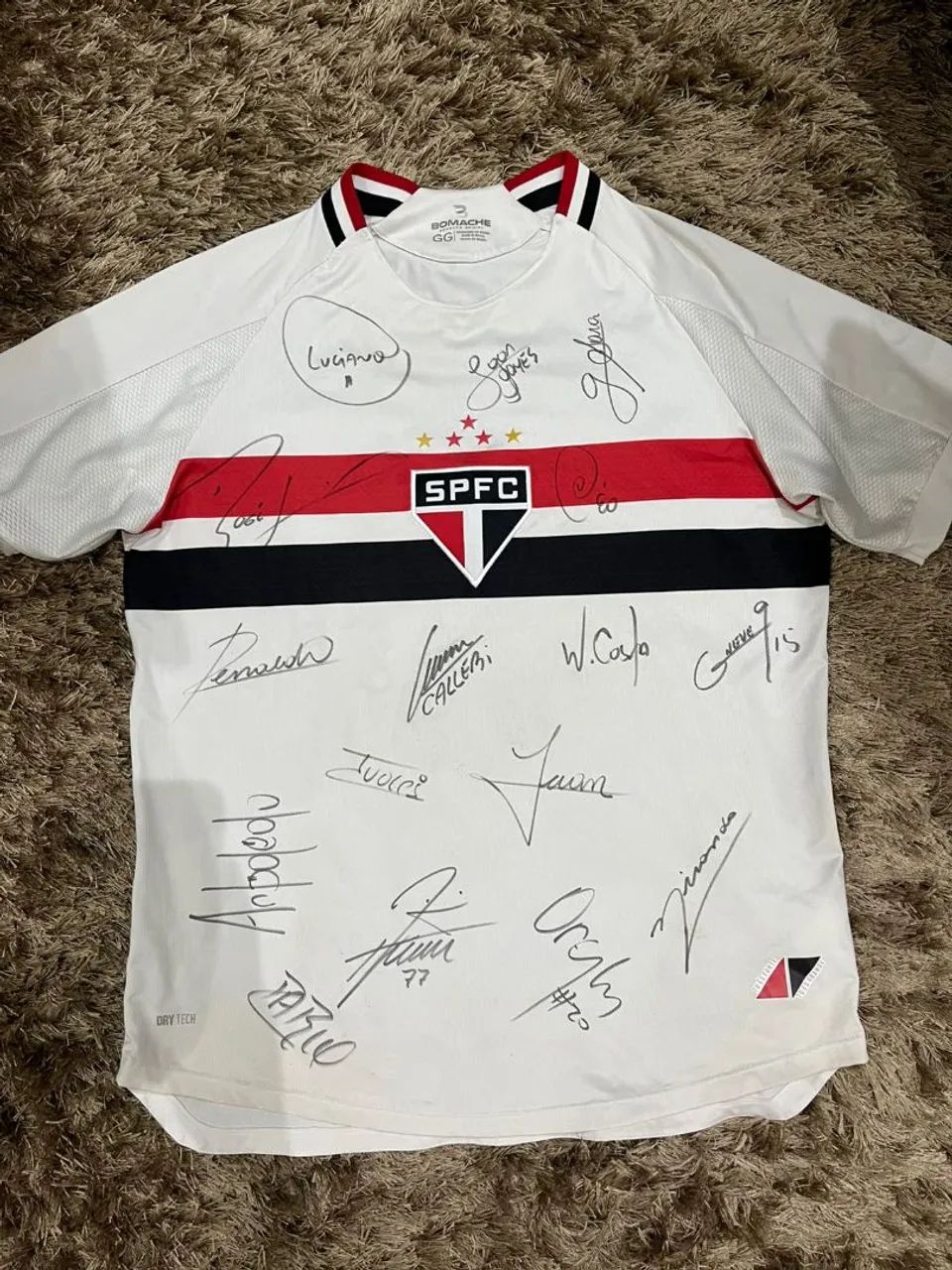Camisa são Paulo SPFC Autografada 