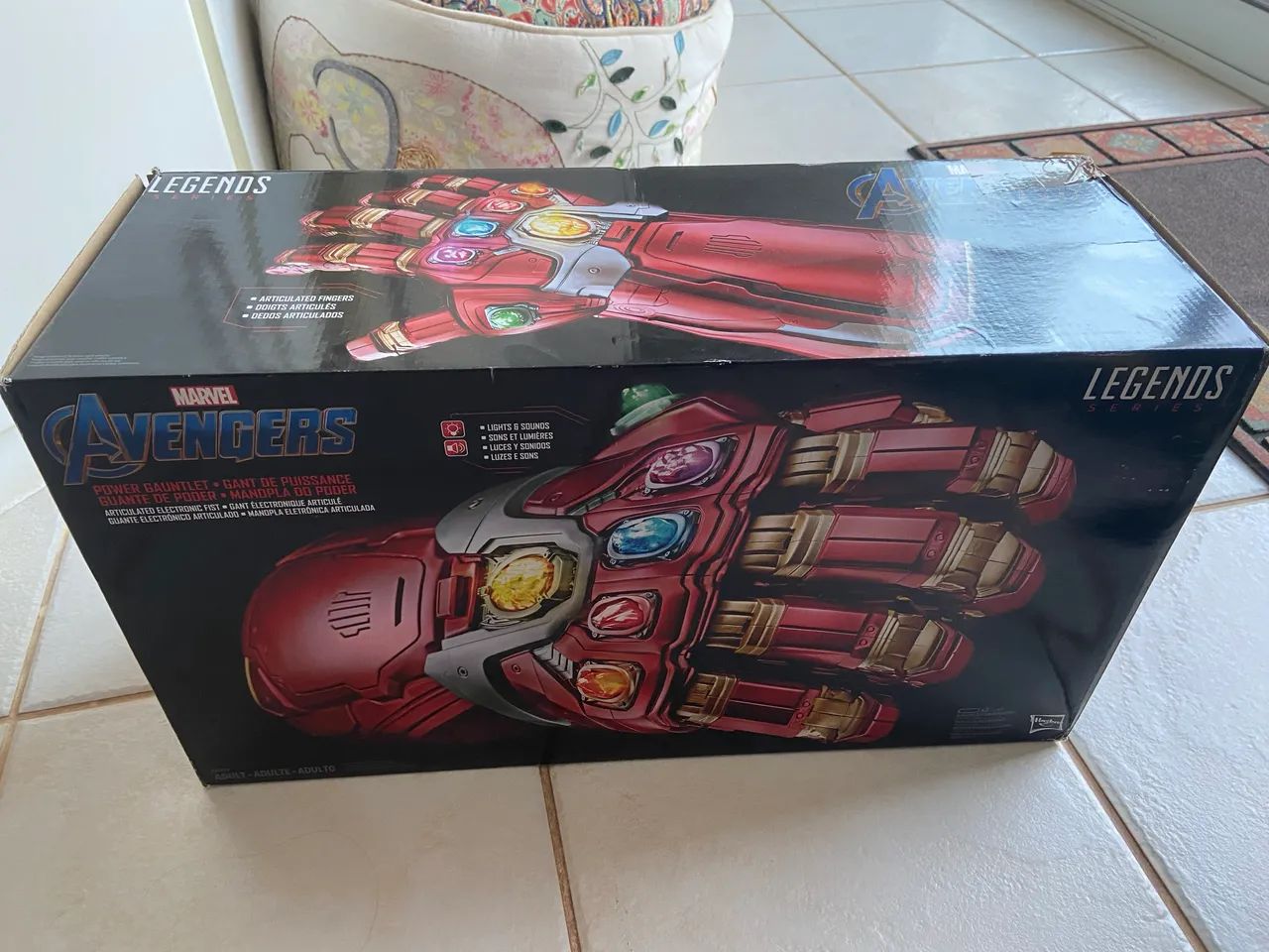 LEIA A DESCRIÇÃO! Manopla Iron Man Marvel Legends Hasbro - Nano Gauntlet Eletrônica - Foto 3