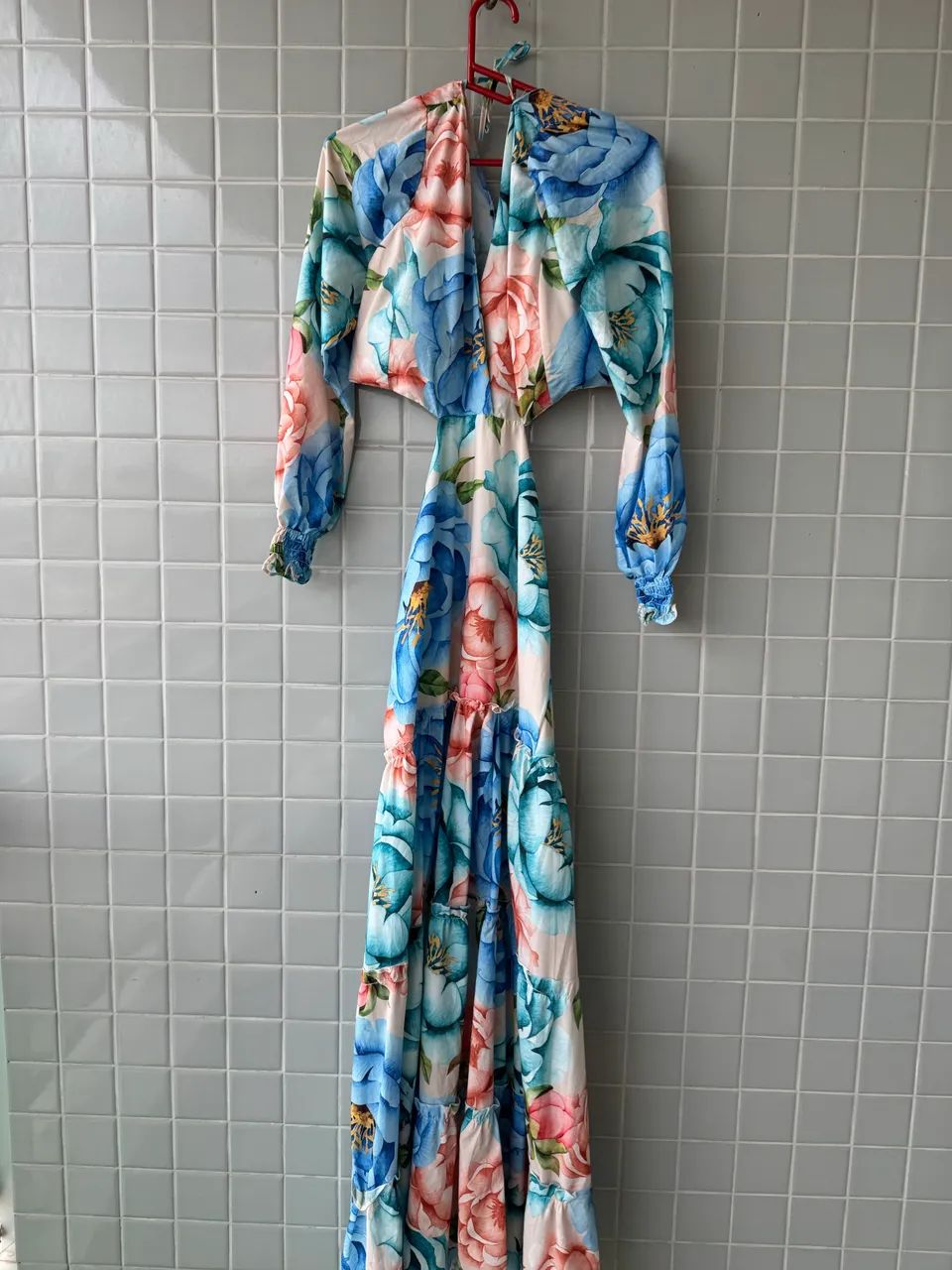 Vestido estampado longo - Foto 3