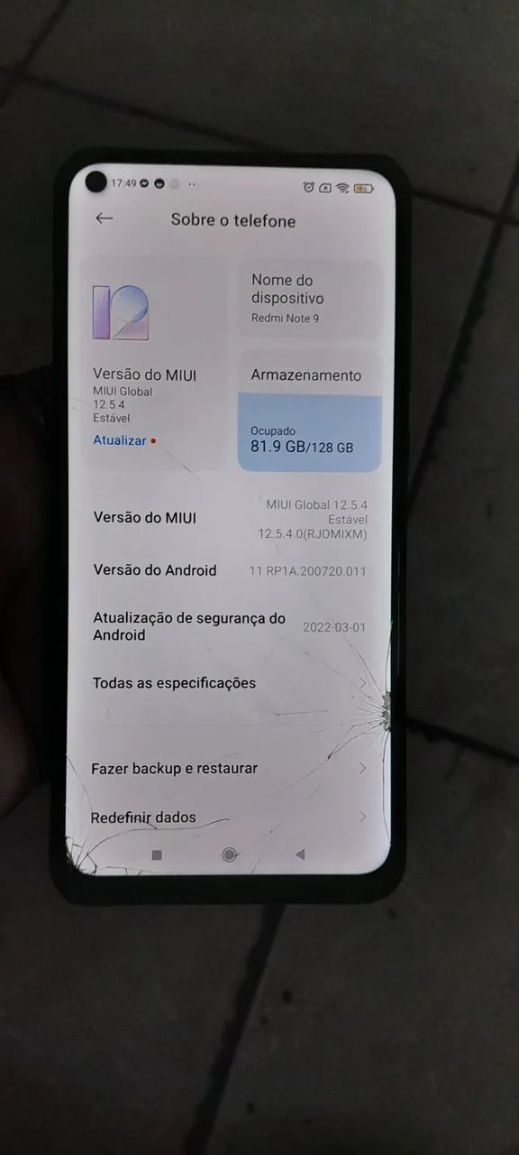 Vendo redmi note 9