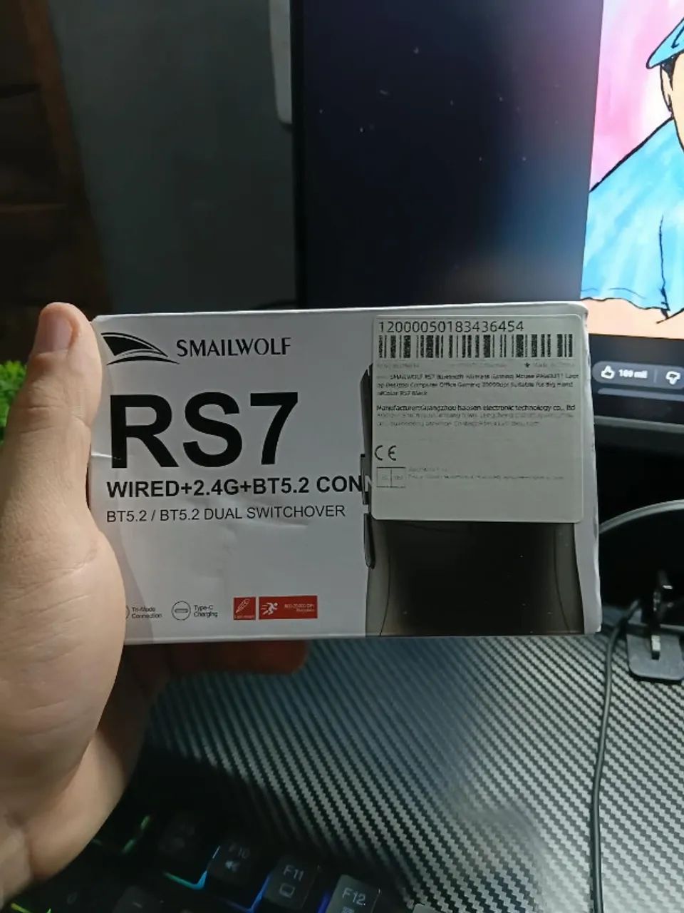Mouse SMAILWOLF RS7 - 12000 DPI + Brinde - Foto 2