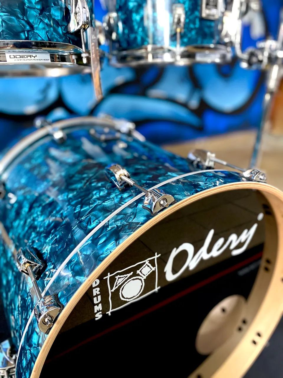 Bateria Odery New Eyedentity Blue Cave Maple Birch Nova Shell Pack - Foto 4