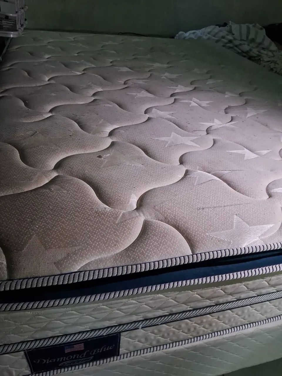 Cama Casal Colchão + Box Gazin Blue Diamond - Foto 4