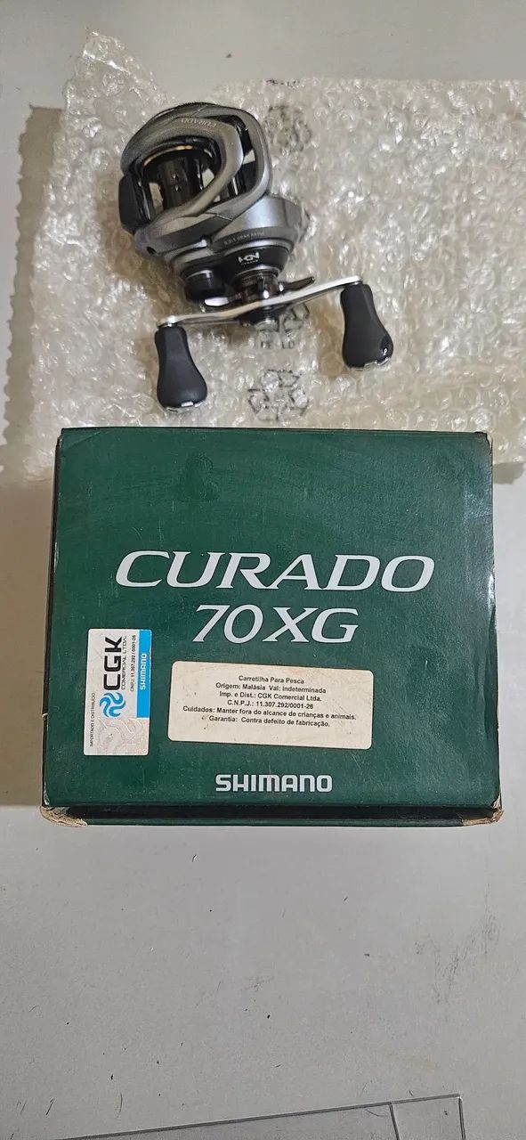 carretilha shimano curado 70xg 70 xg Cinza Tamanho nico Small in hand but large in durability Carretilha Shimano Curado K MGL