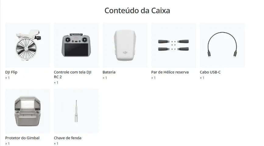 Drone DJI Flip Standard ( Com Tela)  - Foto 2