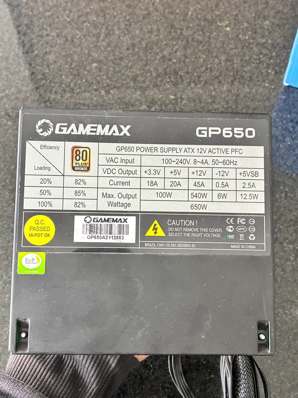 Fonte Gamemax GP650 - Foto 3