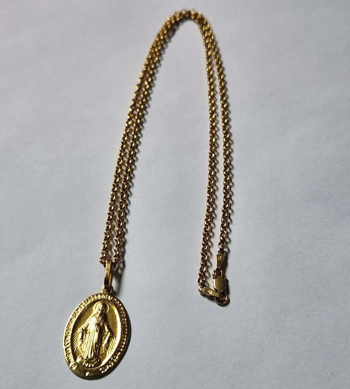 Colar elo português de ouro 18k 