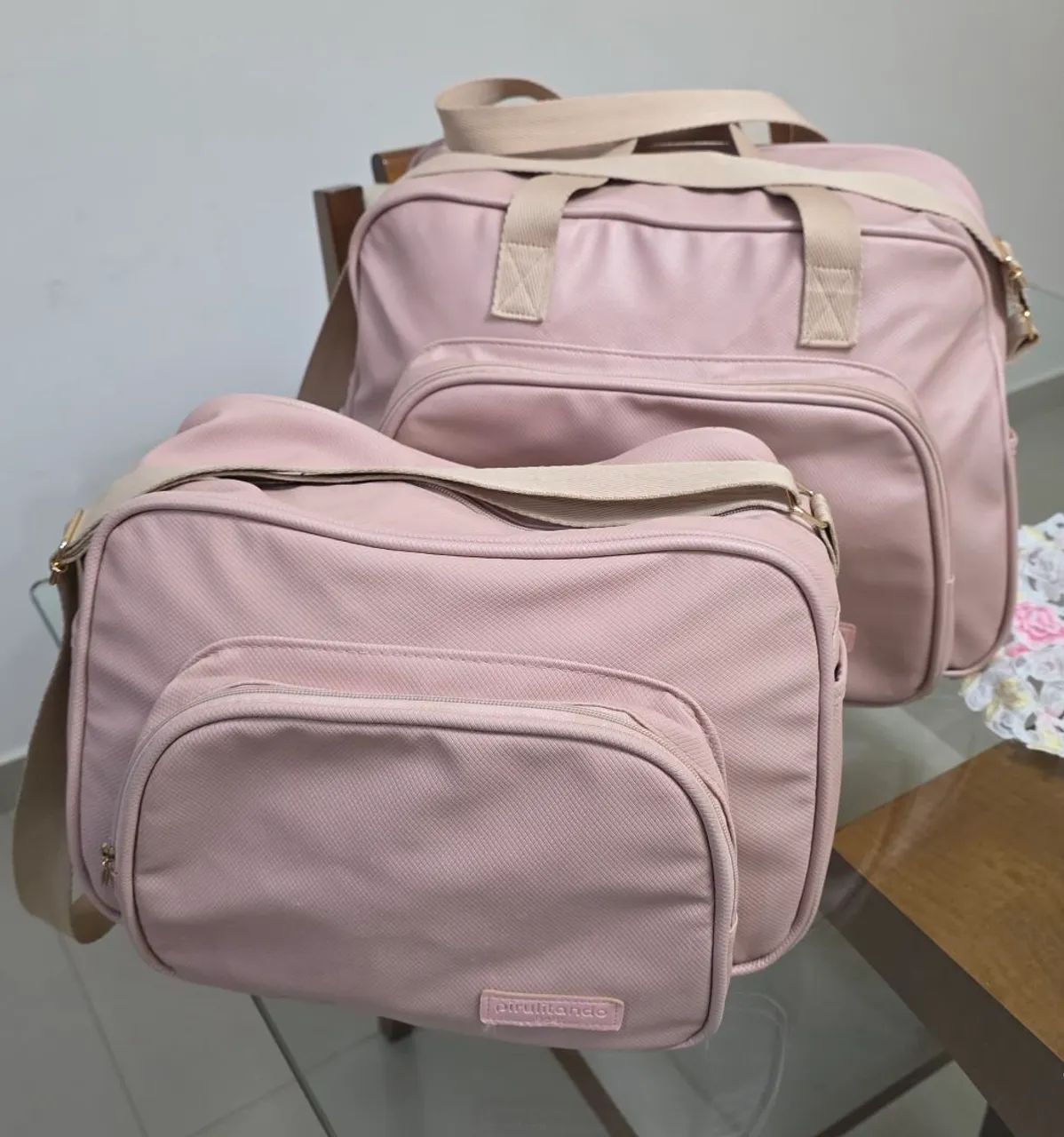 KIT Bolsa Mala PIRULITANDO G e M Menina Rosê