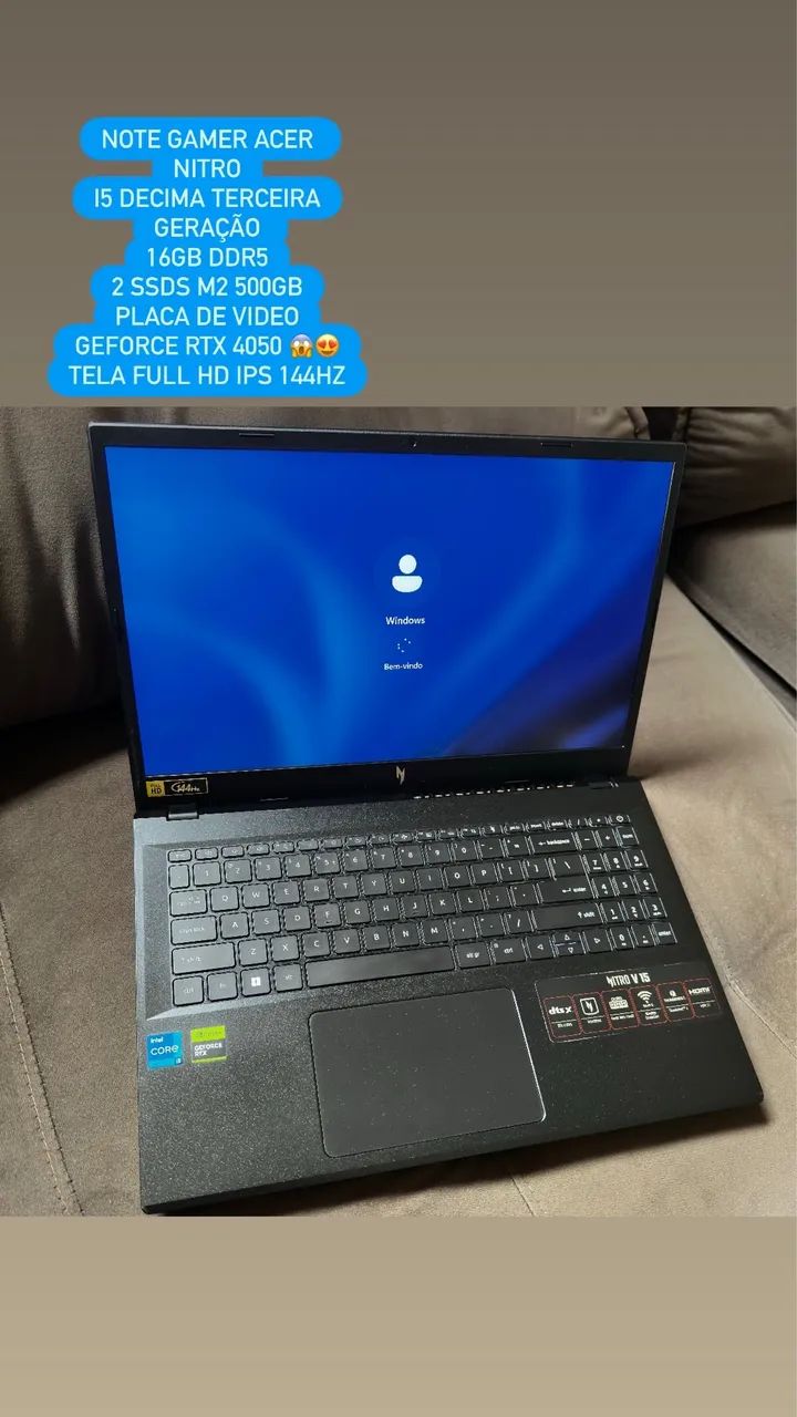 Notebook Acer Nitro i5 + Rtx 4050 - Foto 2