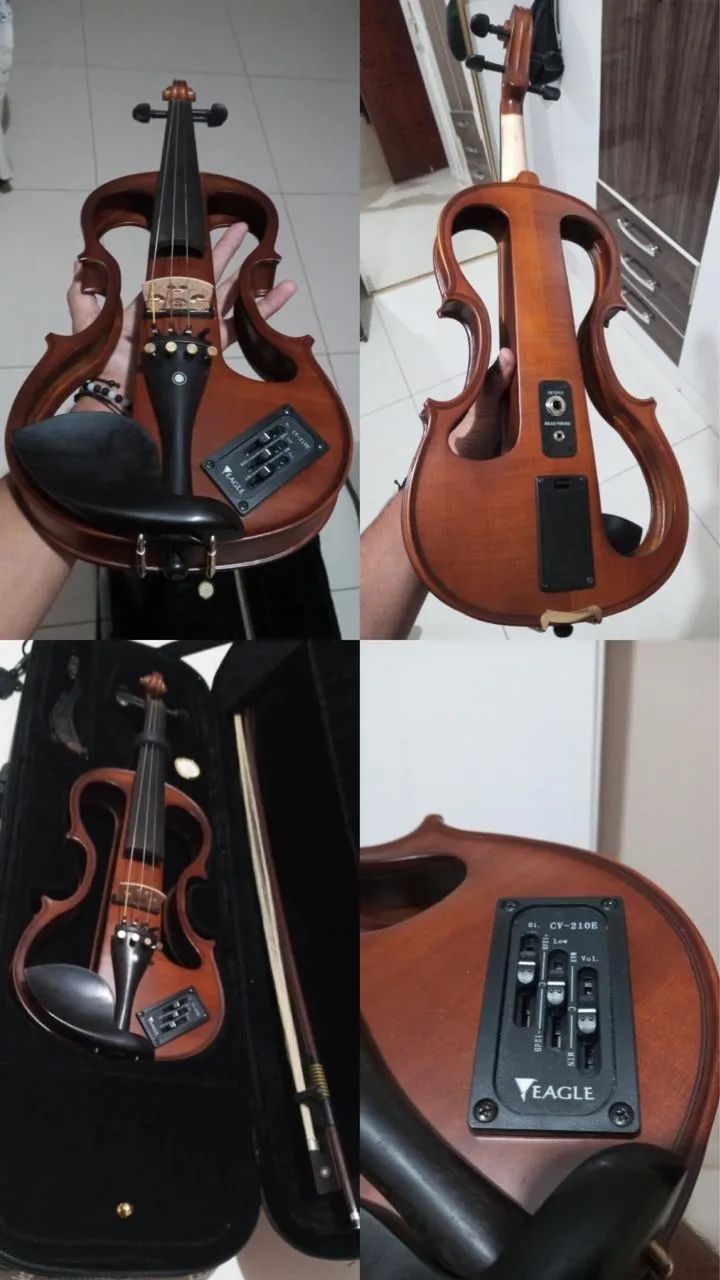 Violino Elétrico Eagle Ev744 4/4 - Foto 3