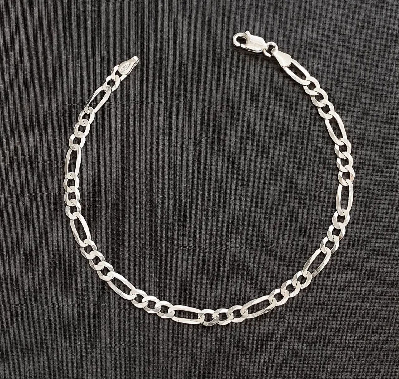 Pulseira de prata 925 modelo 3x1legitima 4mm - Foto 2