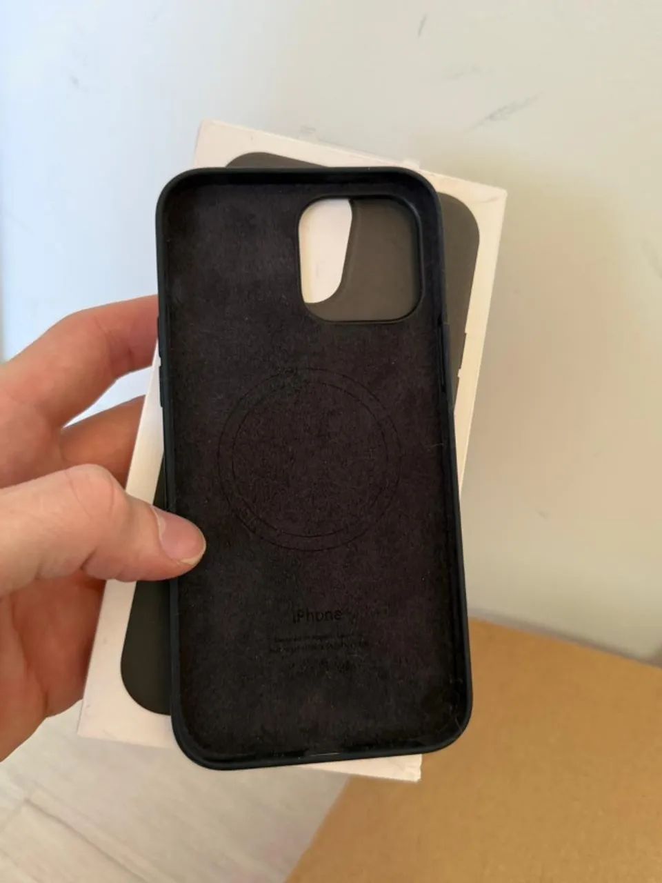 Case iphone 13 promax silicone líquido apple preto - Foto 2
