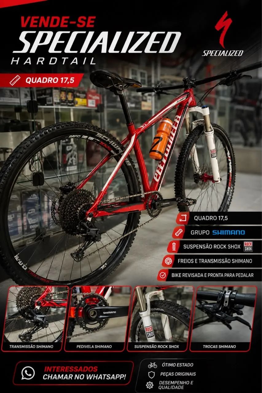 Vende-se bicicleta specialized
