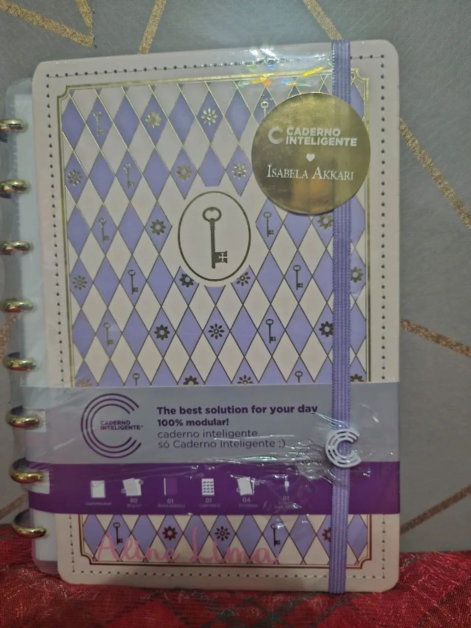 Caderno Inteligente Isabela Akkari - Tamanho A5 (ROSE KEY  e PURPLE KEY)