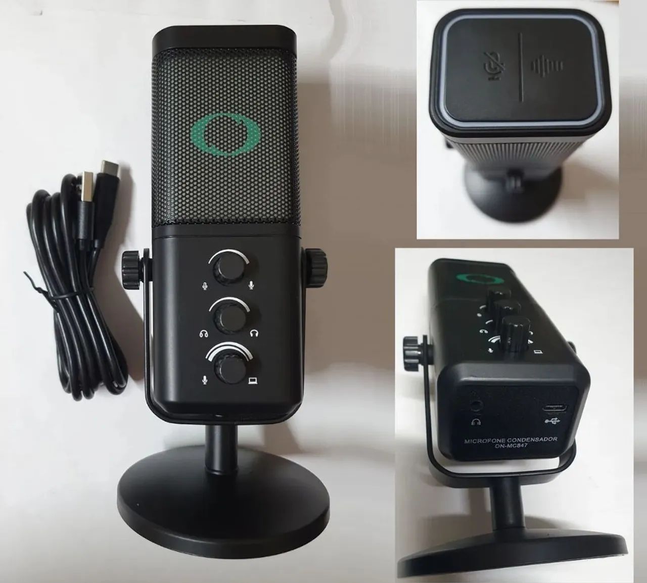 MICROFONE CONDENSADOR PROFISSIONAL ON-MC847 - Foto 3