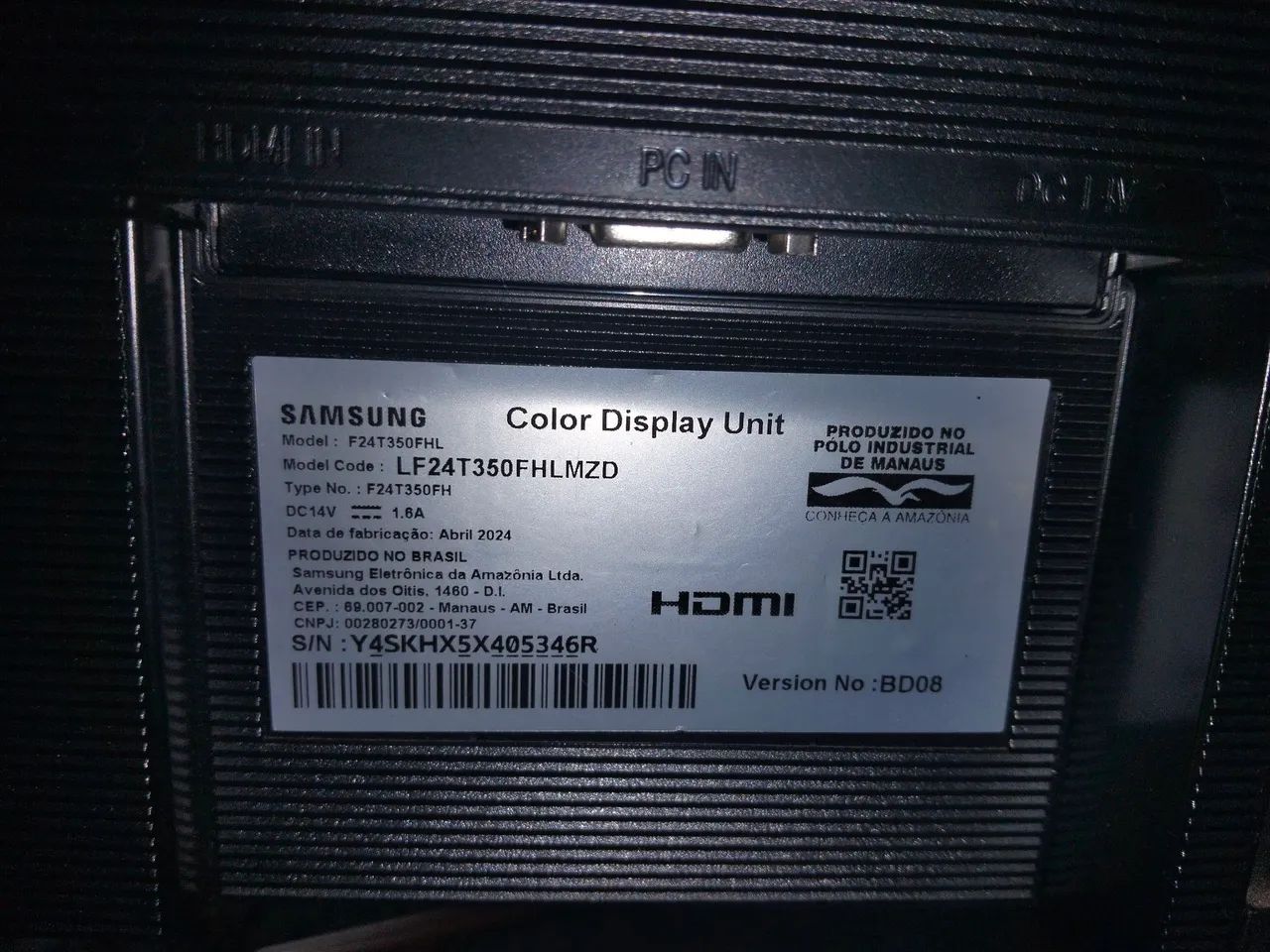 Monitor Samsung 75hz 21polegadas novo  - Foto 3