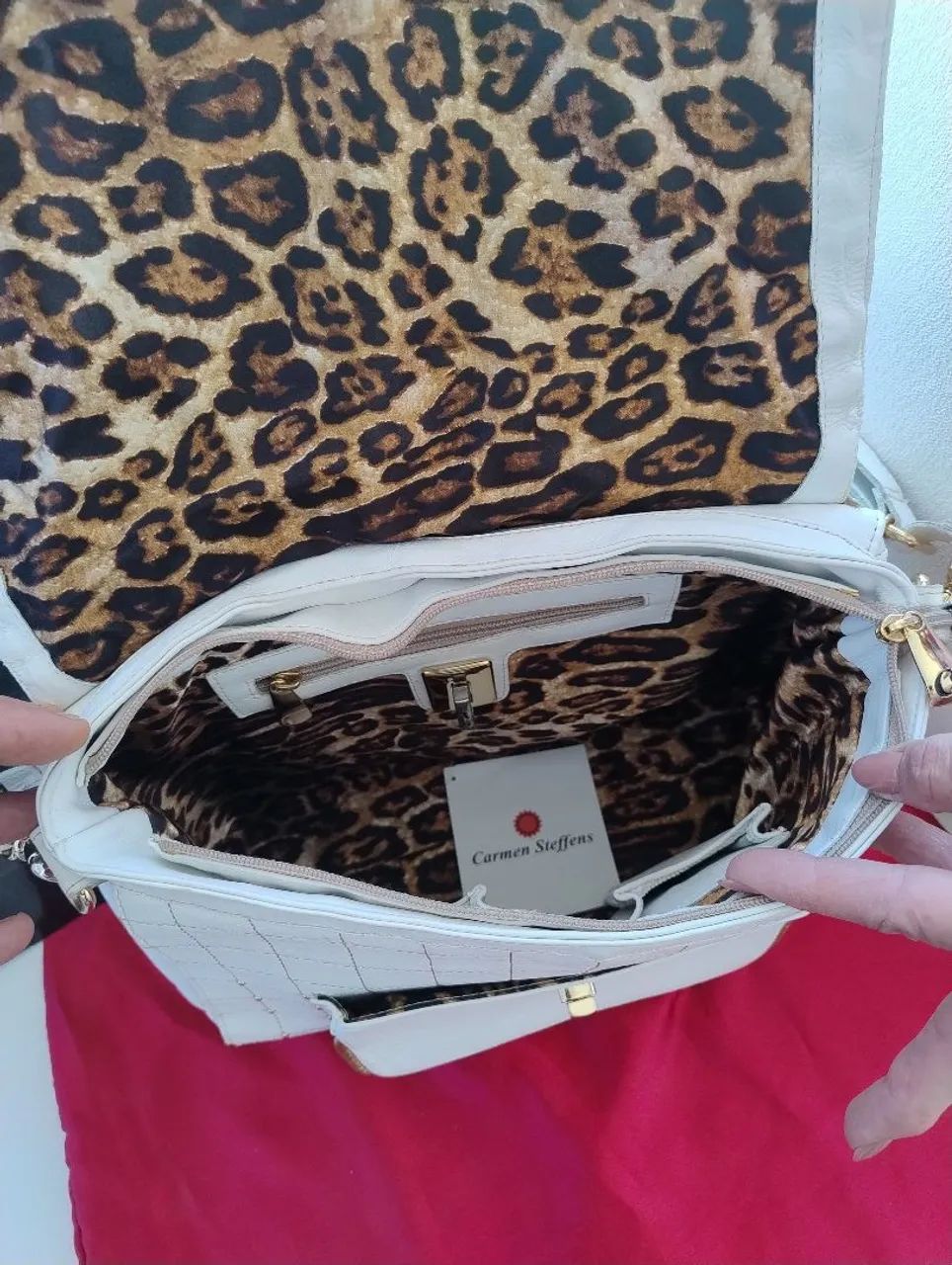 Bolsa Carmen Steffens branca original  - Foto 3