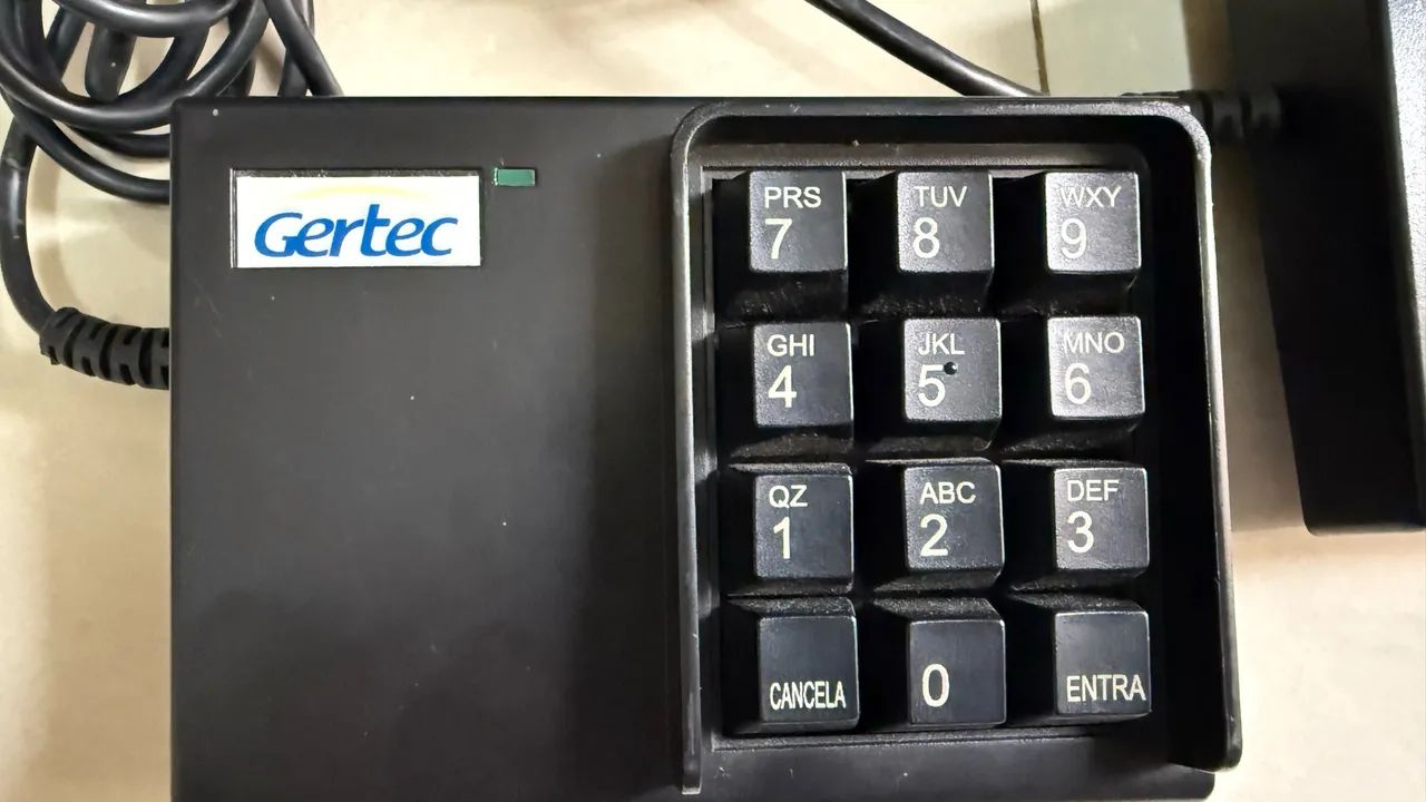 Teclado Gertec 12 teclas Pin Cal serial - Foto 2