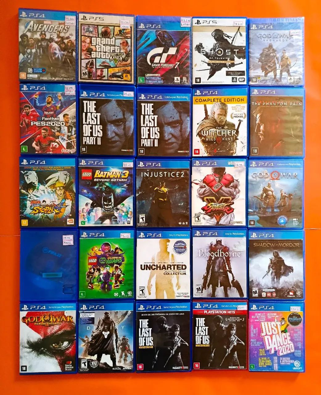 JOGOS DE PS4 E PS5 DISPONÍVEIS 