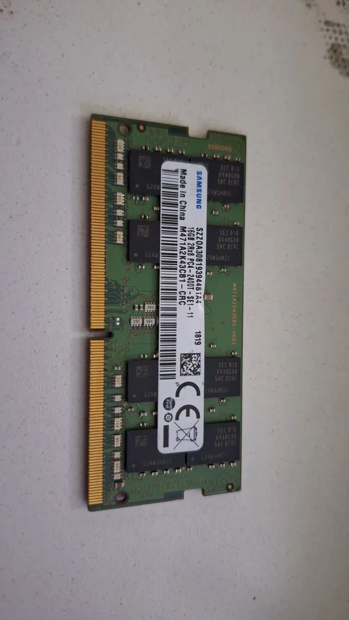 Memoria 16GB notebook 
