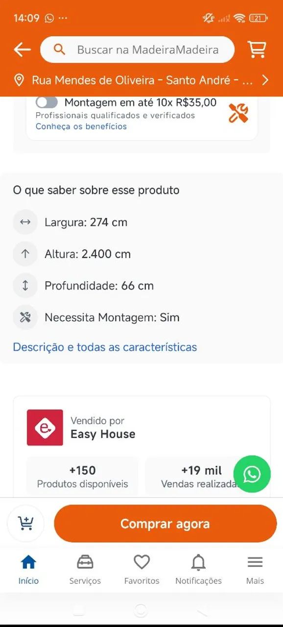 Guarda roupa super novo e grande  - Foto 2