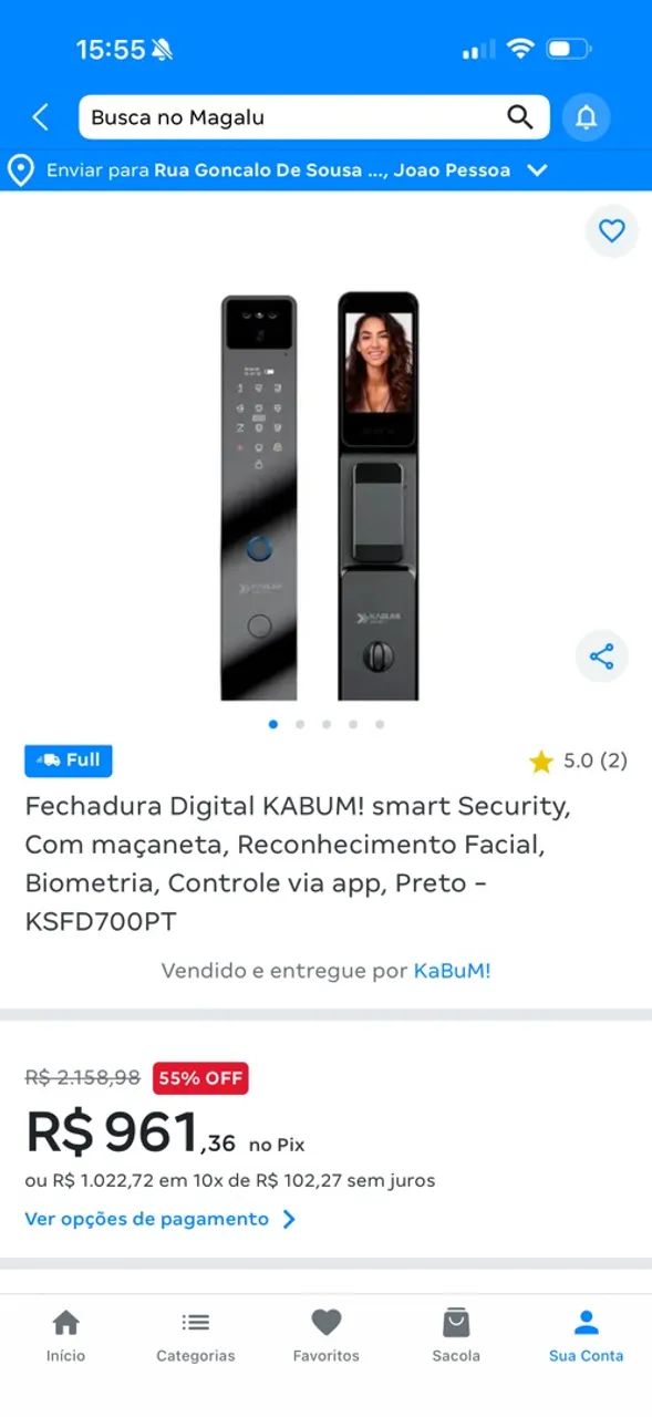 Fechadura digital KABUM - Foto 2