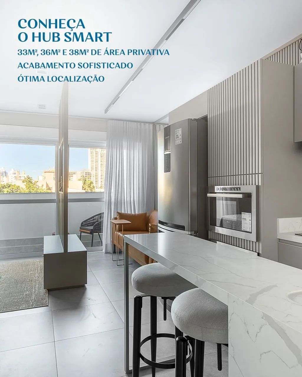 Apartamento Studio a venda com 35 metros quadrados Centro - Criciúma - SC - Foto 2