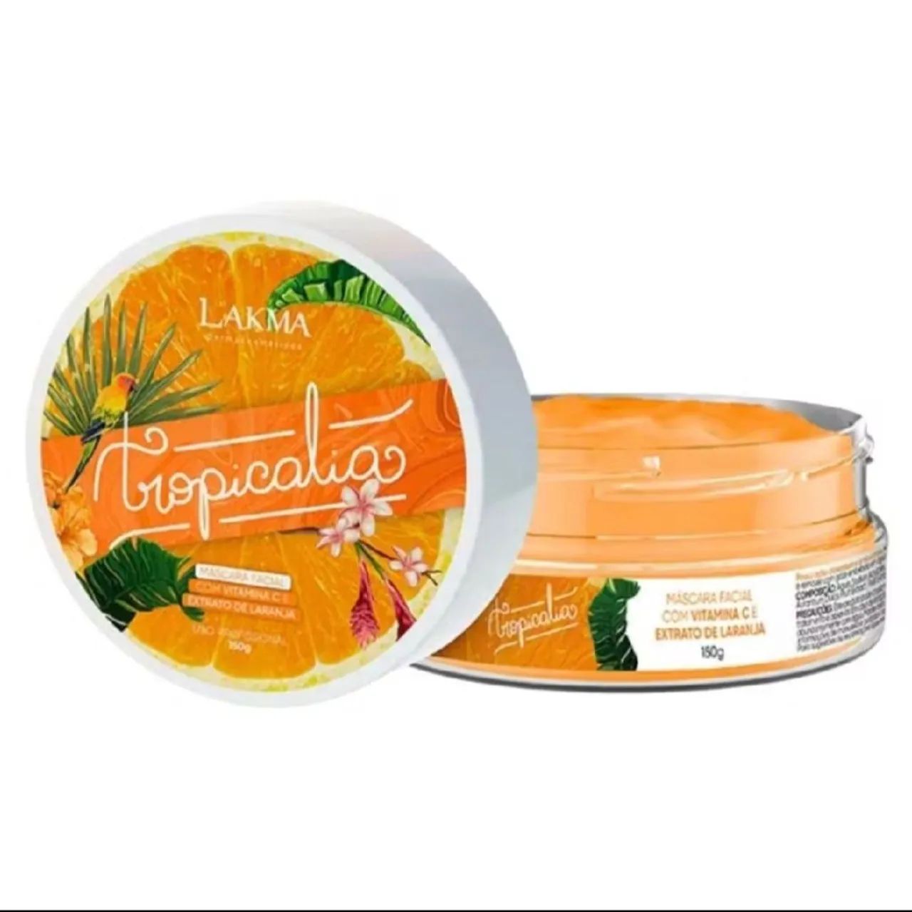 Mascara facial com vitamina C e extrato de laranja