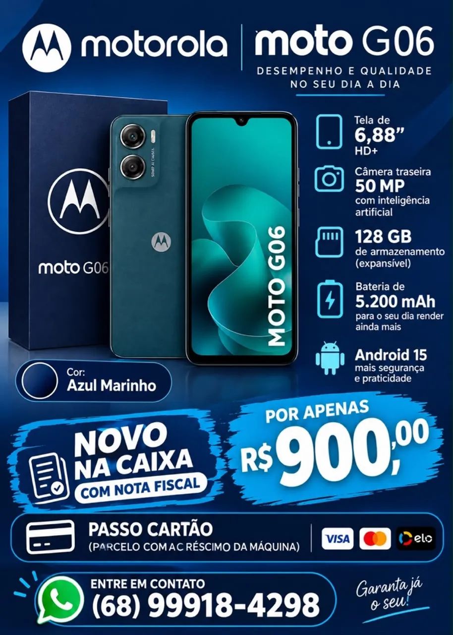 Vende-se celular novo na caixa 