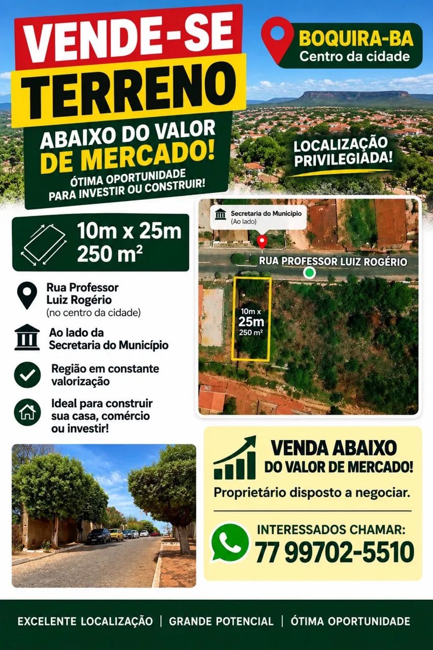 Vendo terreno 10x25 