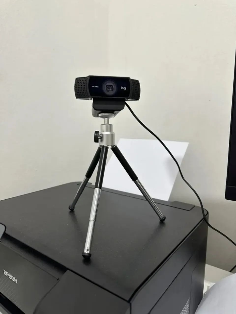 Câmera de transmissão Logitech C922 Pro Stream com microfone e suporte Pronta entrega