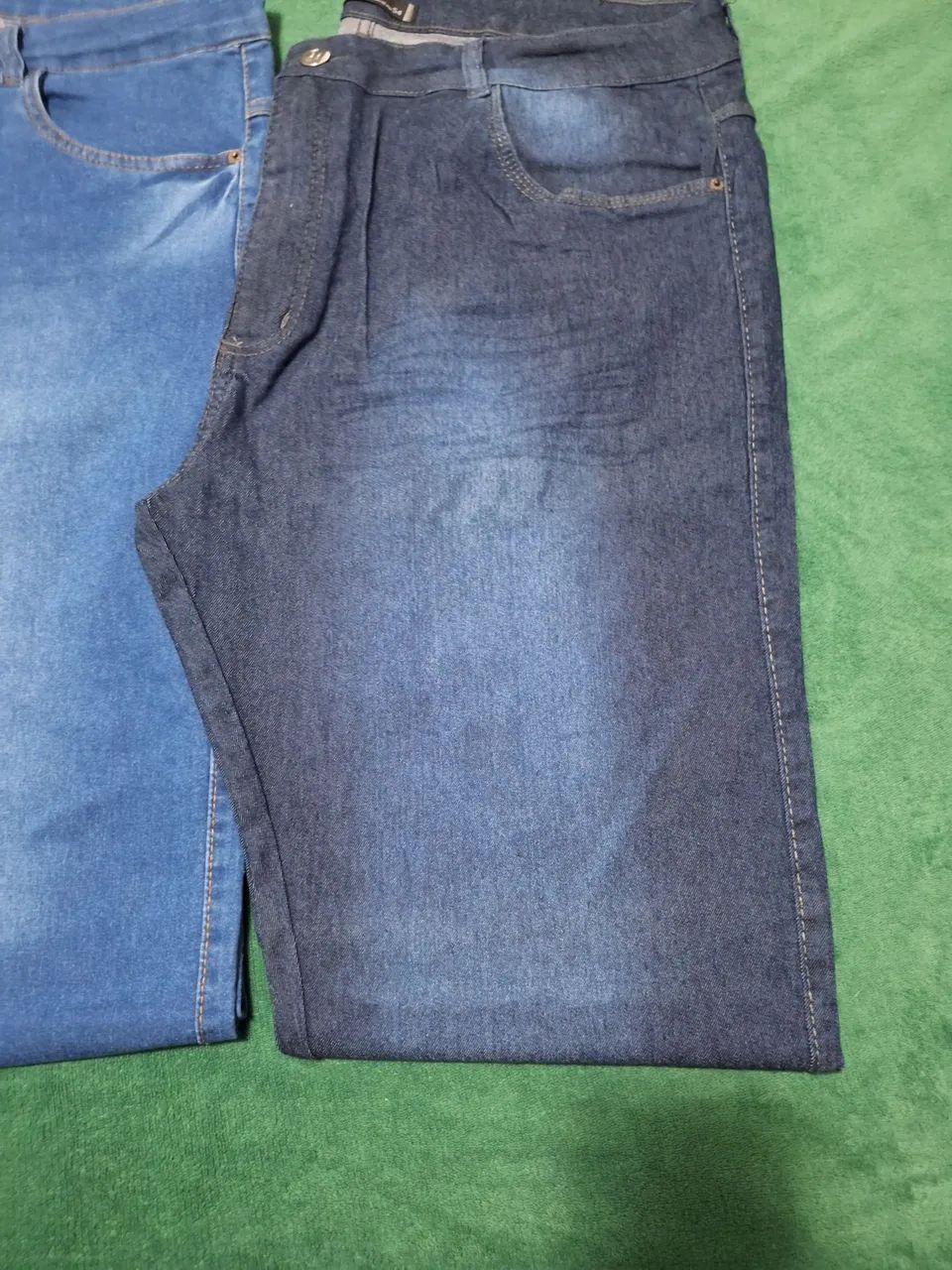 Kit com 3 Calças Jeans Feminina Plus Size Tam.54 - Foto 3