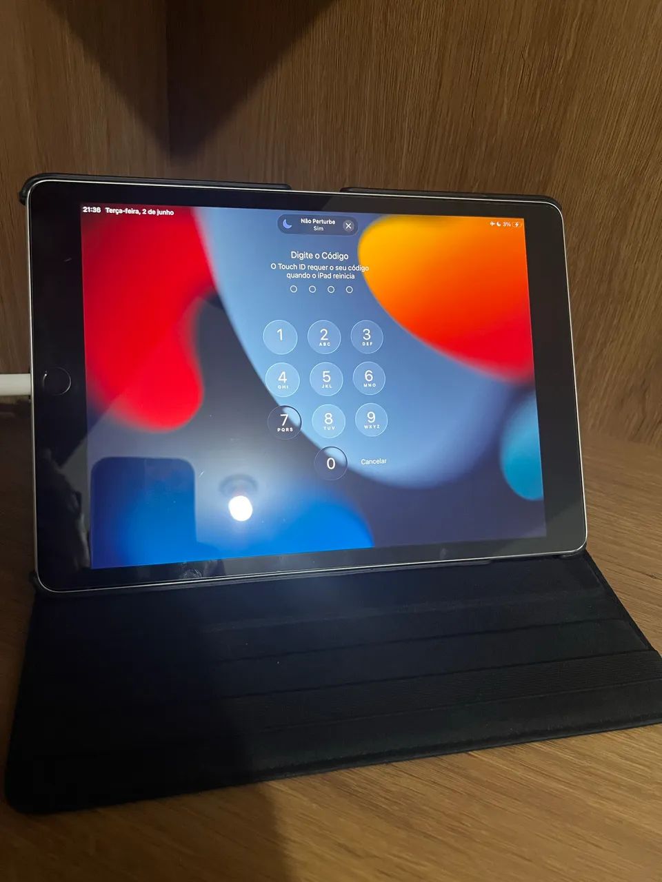 iPad 9 geração 64gb com película e capa + caixa original - Foto 2