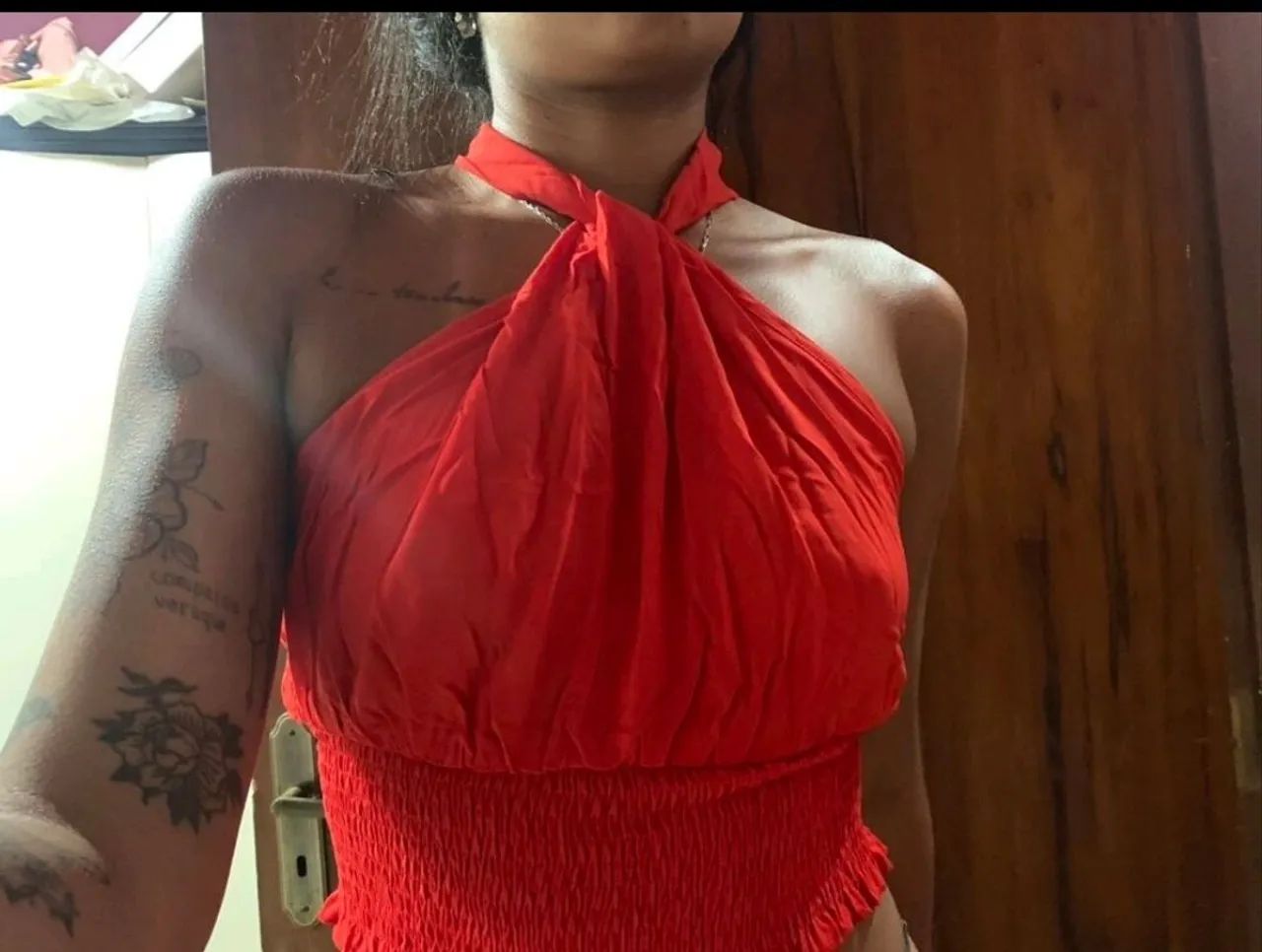 Cropped vermelho 