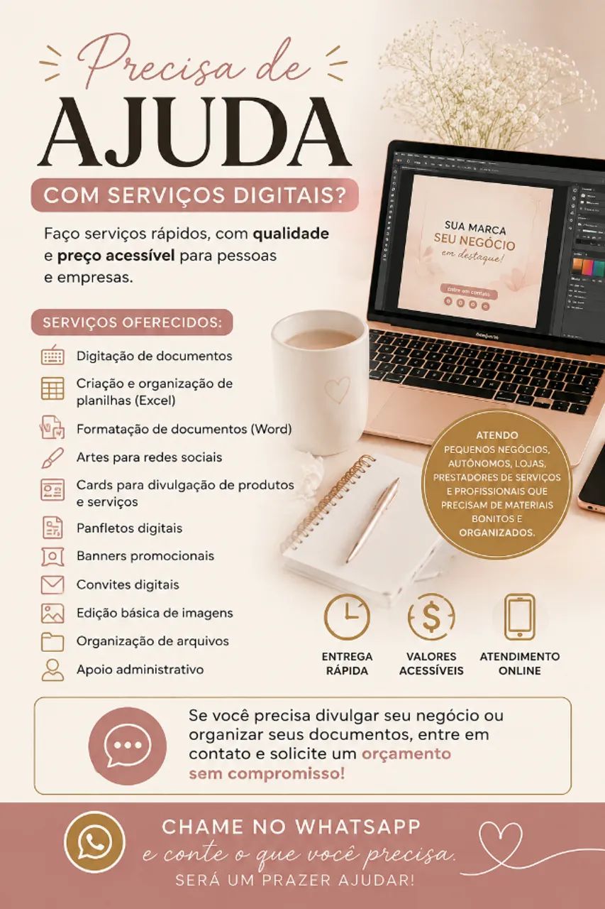 ? PRECISANDO DE AJUDA COM SERVIÇOS DIGITAIS? ?
