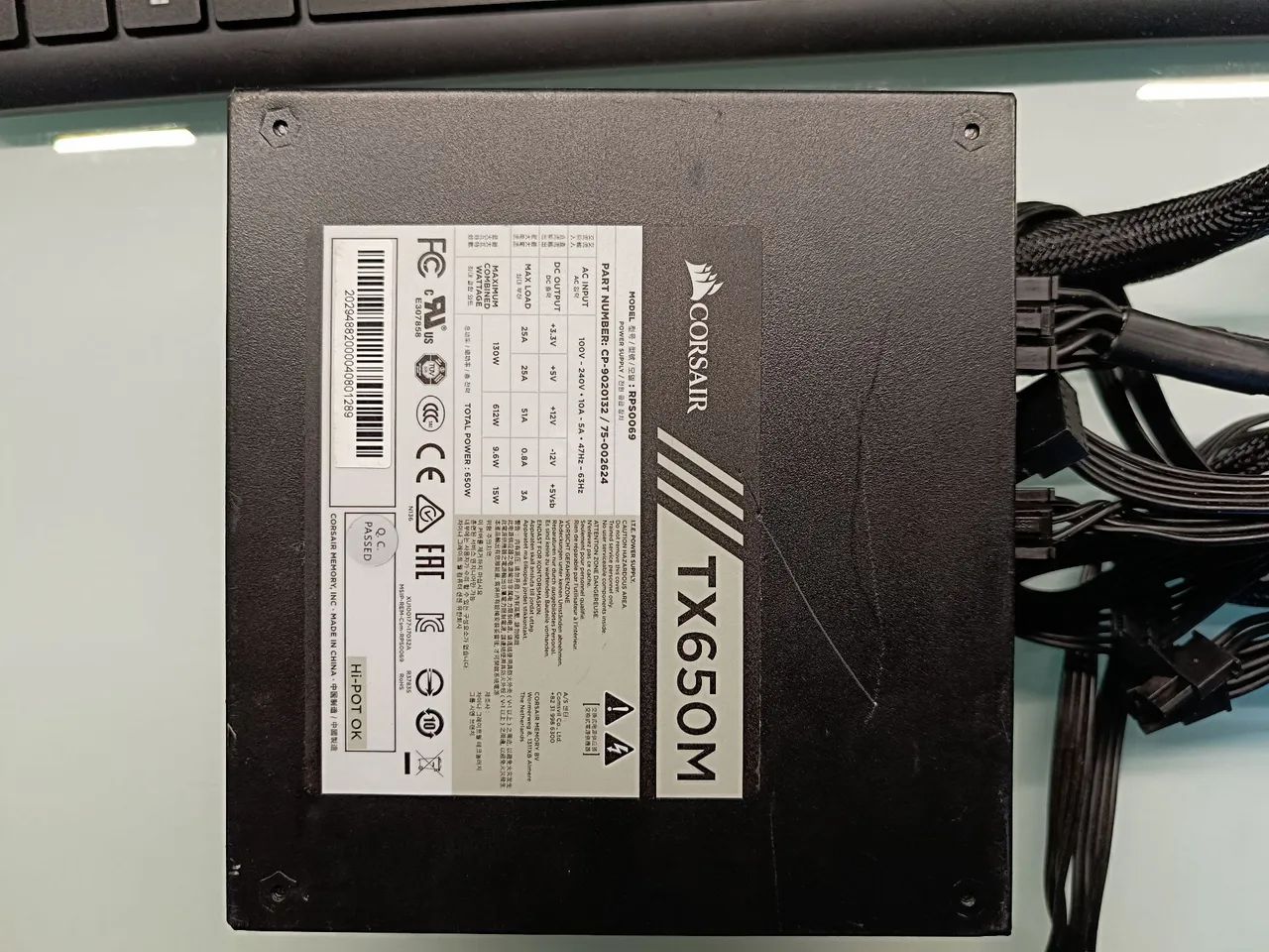 Fonte Corsair Semi-modular TX650M - Foto 2