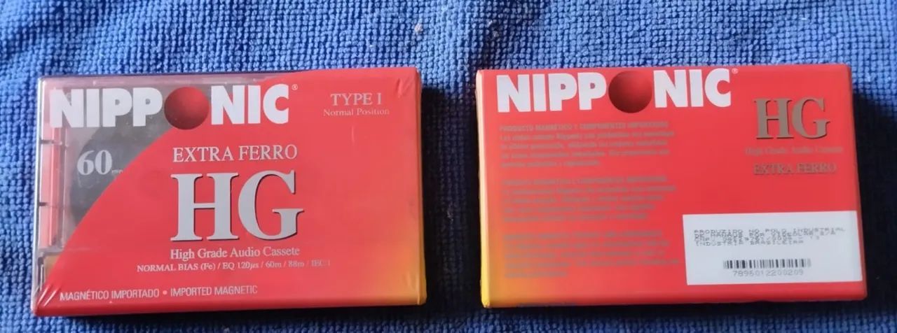 Kit 2 fitas k7 Nipponic Extra Ferro HG LACRDAS